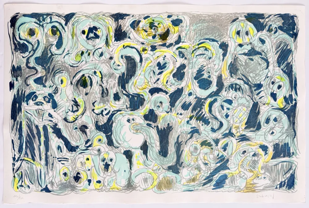 Litografia Alechinsky - L’inconditionnement humain