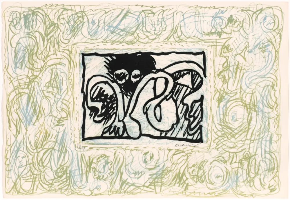 Linogravura Alechinsky - Lino - Litho II