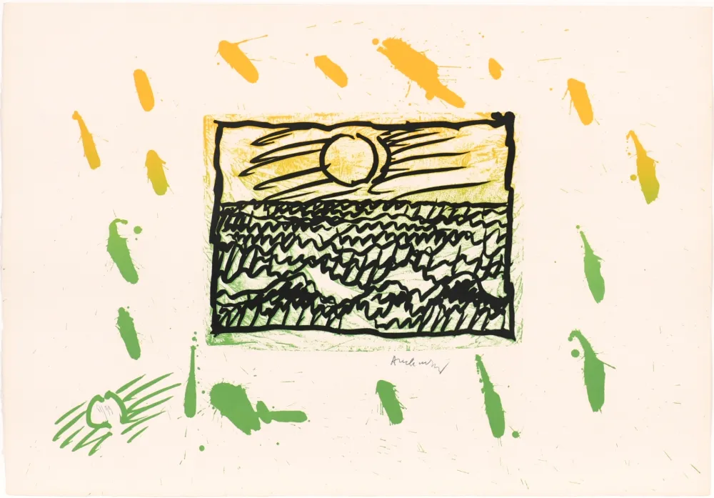 Linogravura Alechinsky - Lino - Litho VII