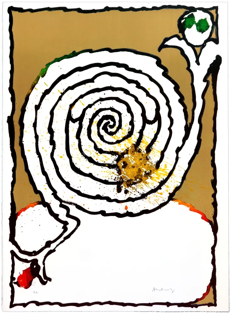 Litografia Alechinsky - Long Playing