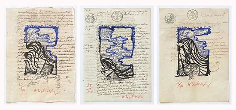 Gravura Alechinsky - L'Or Noir