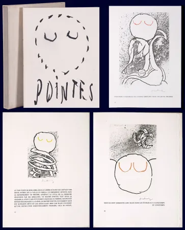 Livro Ilustrado Alechinsky - Louis Scutenaire et Pierre ALechinsky : POINTES (17 gravures monogrammées ou signées) - 1972