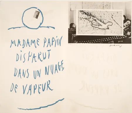 Água-Forte Alechinsky - Madame Papin disparut dans un nuage de vapeur
