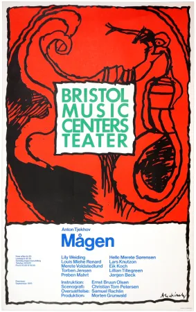 Cartaz Alechinsky - Mågen, 1976