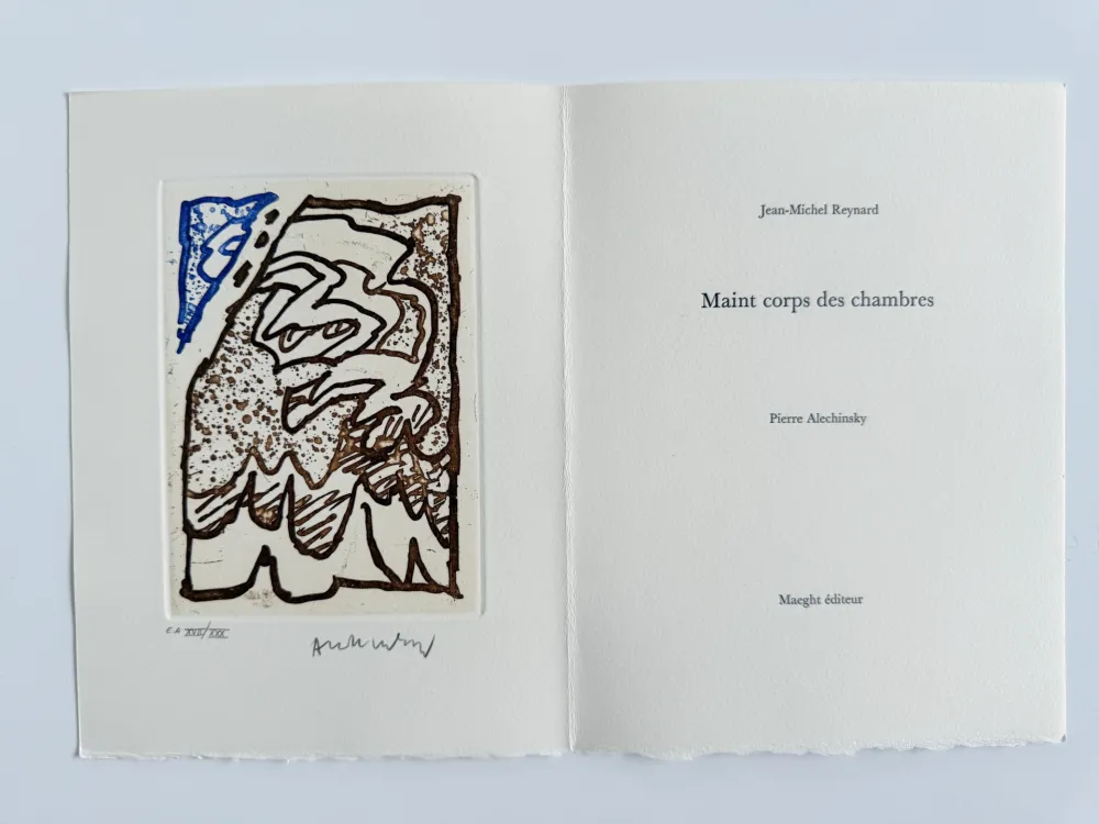 Água-Forte Alechinsky - Maint corps des chambres