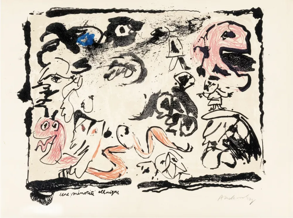 Litografia Alechinsky - Minorité etchnique