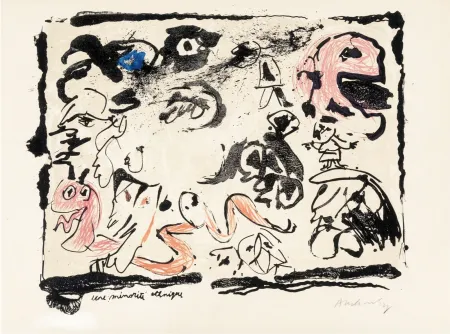 Litografia Alechinsky - Minorité etchnique