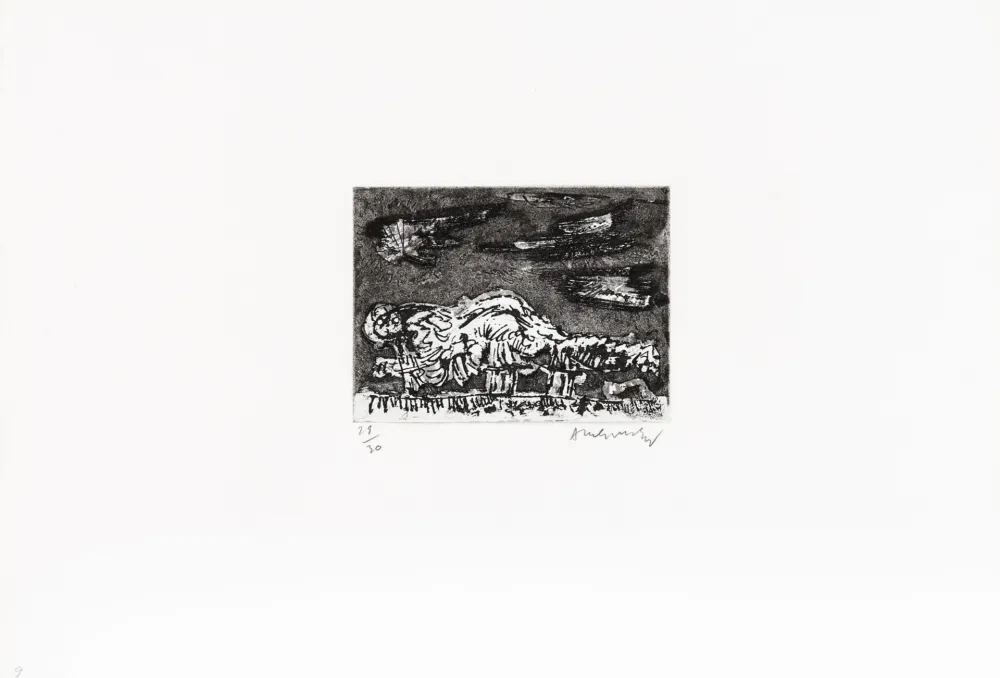 Água-Forte Alechinsky - Montagne-dragon