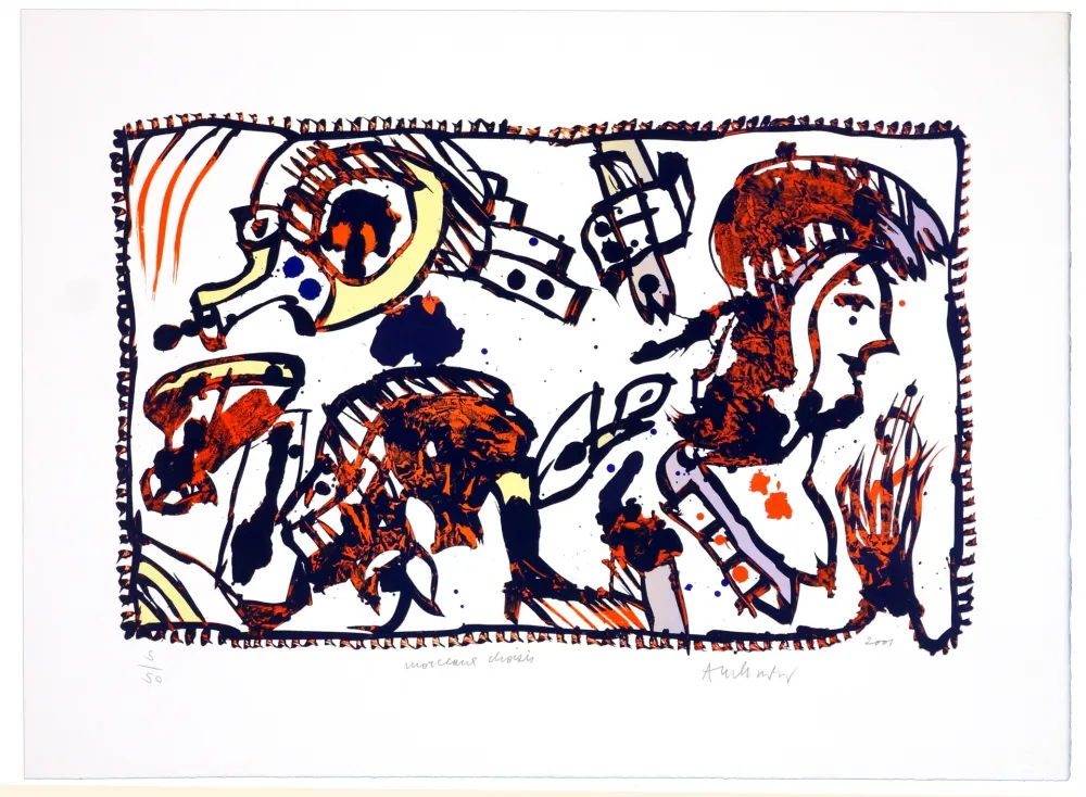 Litografia Alechinsky - Morceaux Choisis