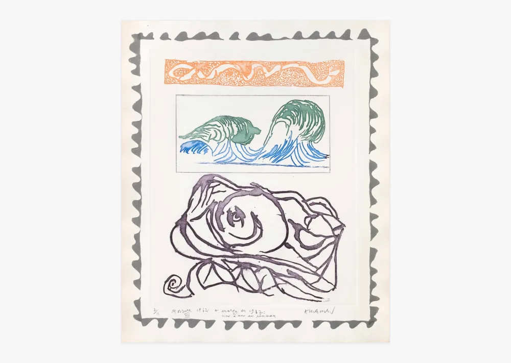 Gravura Alechinsky - Morsures VII