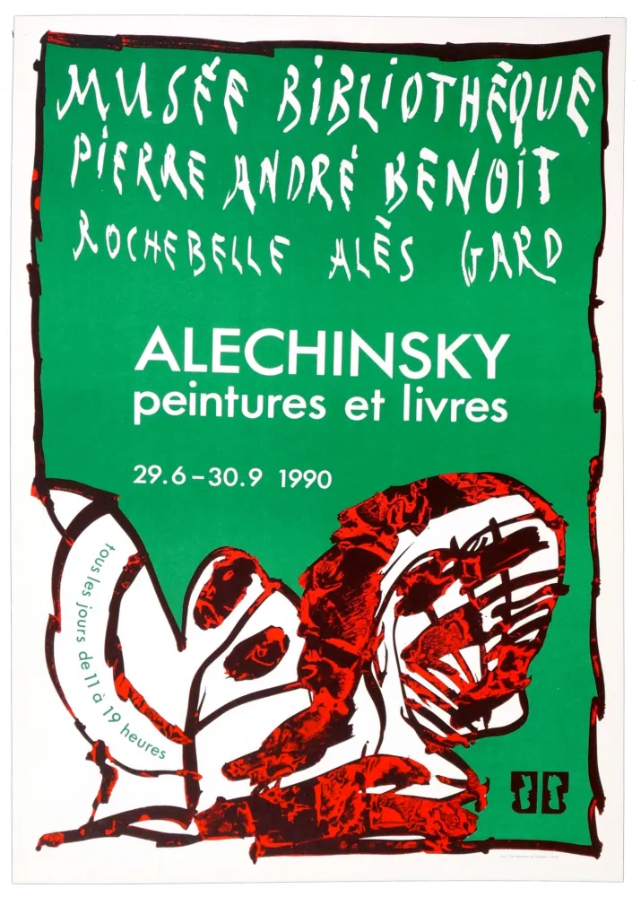 Cartaz Alechinsky - Musée Bibliothèque PIerre André Benoit