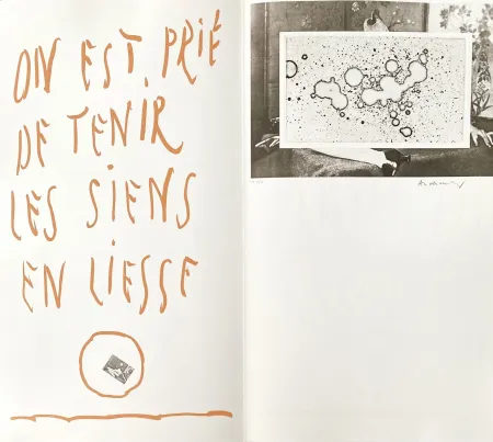 Água-Forte Alechinsky - On est prié de tenir les siens en liesse