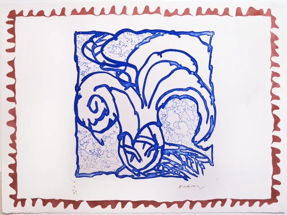 Gravura Alechinsky - Orange de Binche