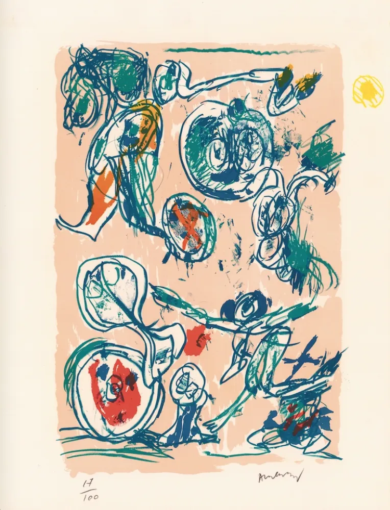 Litografia Alechinsky - Ordre dispersé