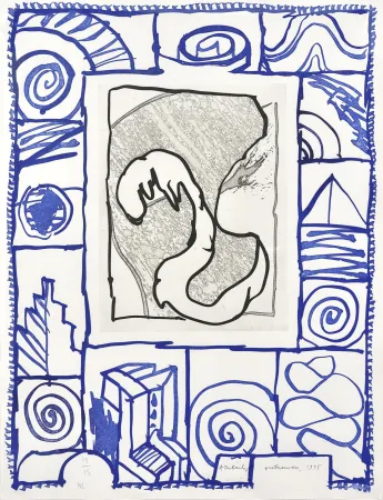 Gravura Alechinsky - Outremer