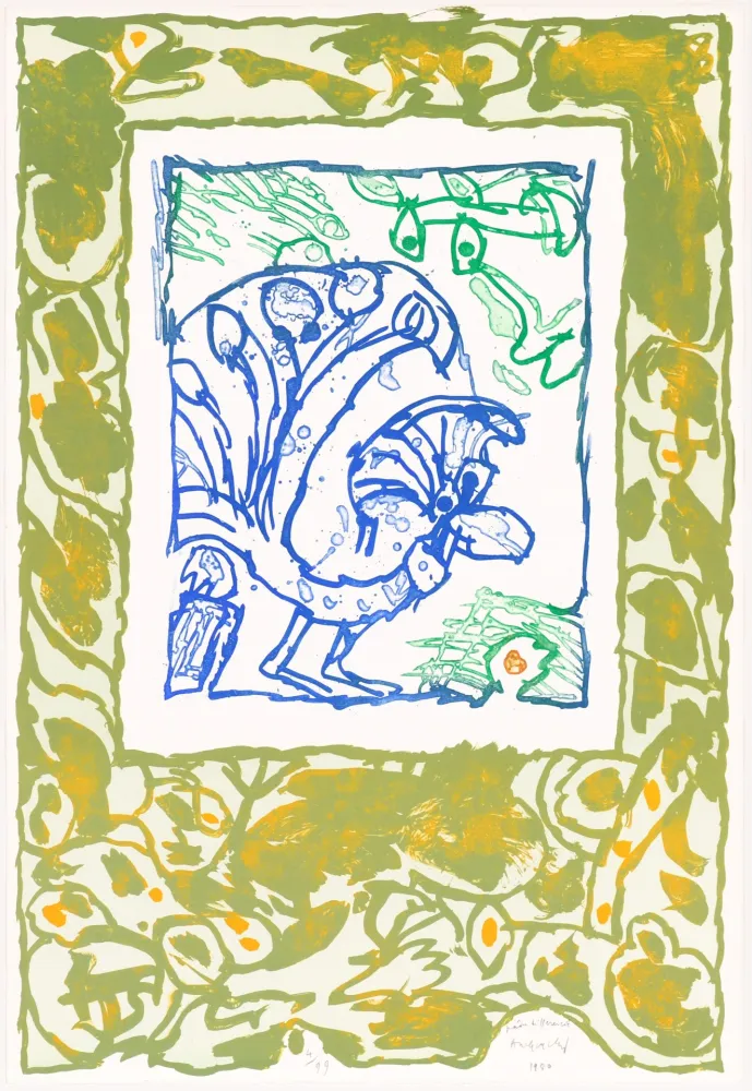 Litografia Alechinsky - Paon différencié