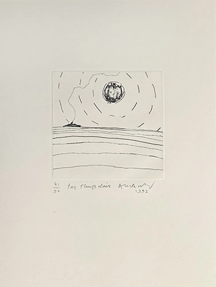 Gravura Alechinsky - Par temps clair