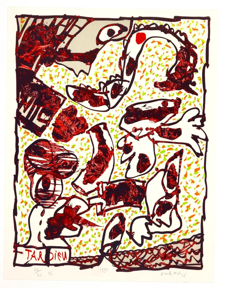 Litografia Alechinsky - Passe muraille