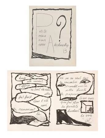 Livro Ilustrado Alechinsky - Petite poésie pour Pierre Alechinsky