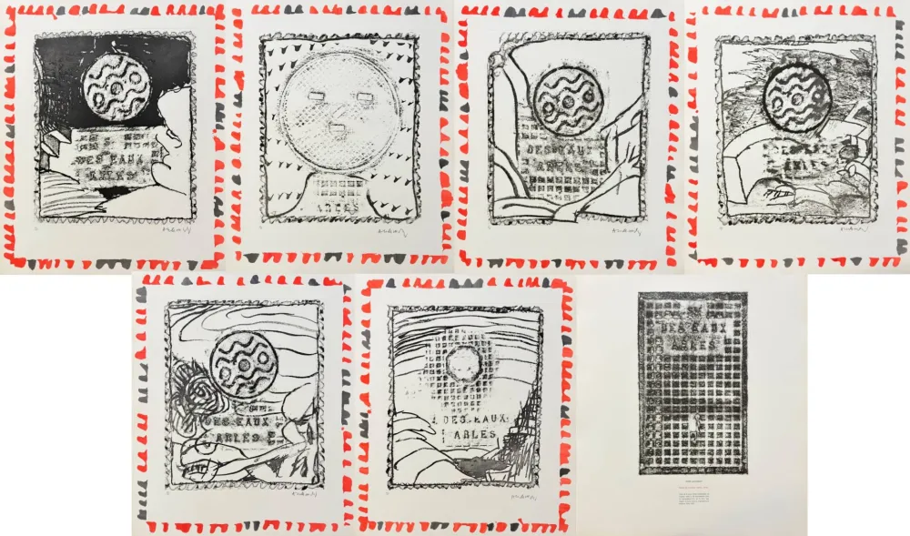 Água-Forte Alechinsky - Pièces du mobilier urbain