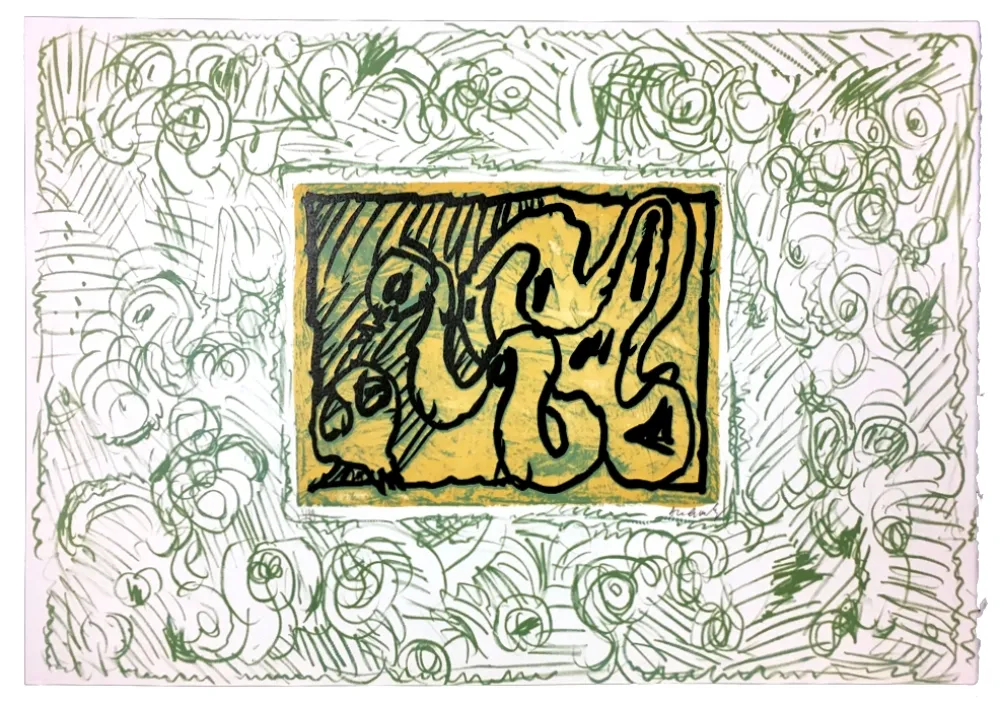 Linogravura Alechinsky - Planche I