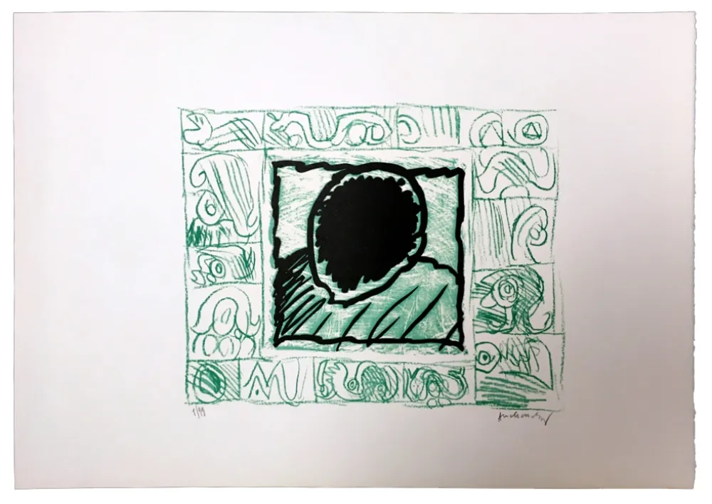 Linogravura Alechinsky - Planche VI