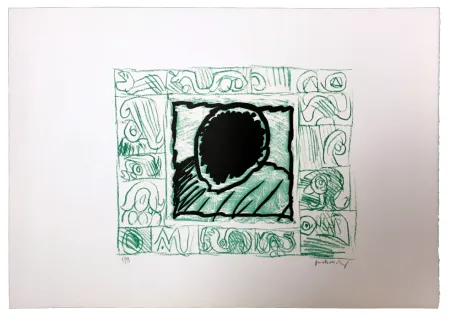 Linogravura Alechinsky - Planche VI