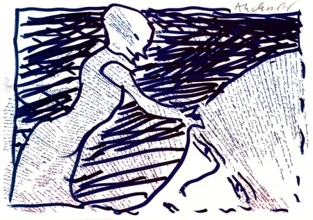 Litografia Alechinsky - Pointes et Feutres