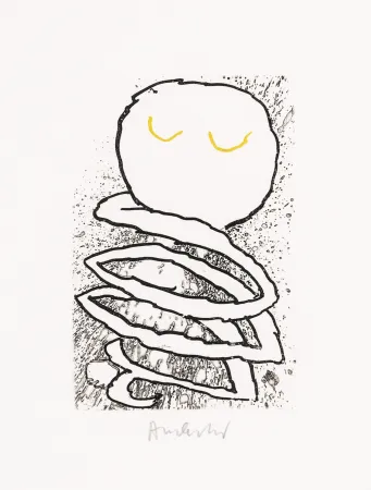 Água-Forte E Água-Tinta Alechinsky - Pointes Planche V bis