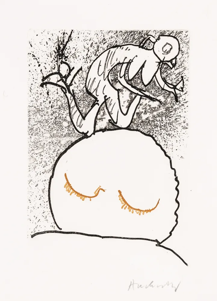 Água-Forte E Água-Tinta Alechinsky - Pointes Planche XI bis