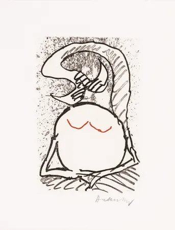 Água-Forte E Água-Tinta Alechinsky - Pointes Planche XIII bis