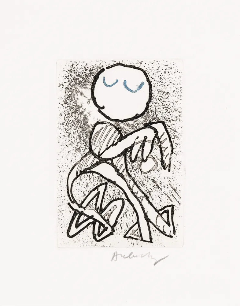 Água-Forte E Água-Tinta Alechinsky - Pointes Planche XIV bis