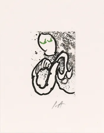 Água-Forte E Água-Tinta Alechinsky - Pointes Planche XVI bis