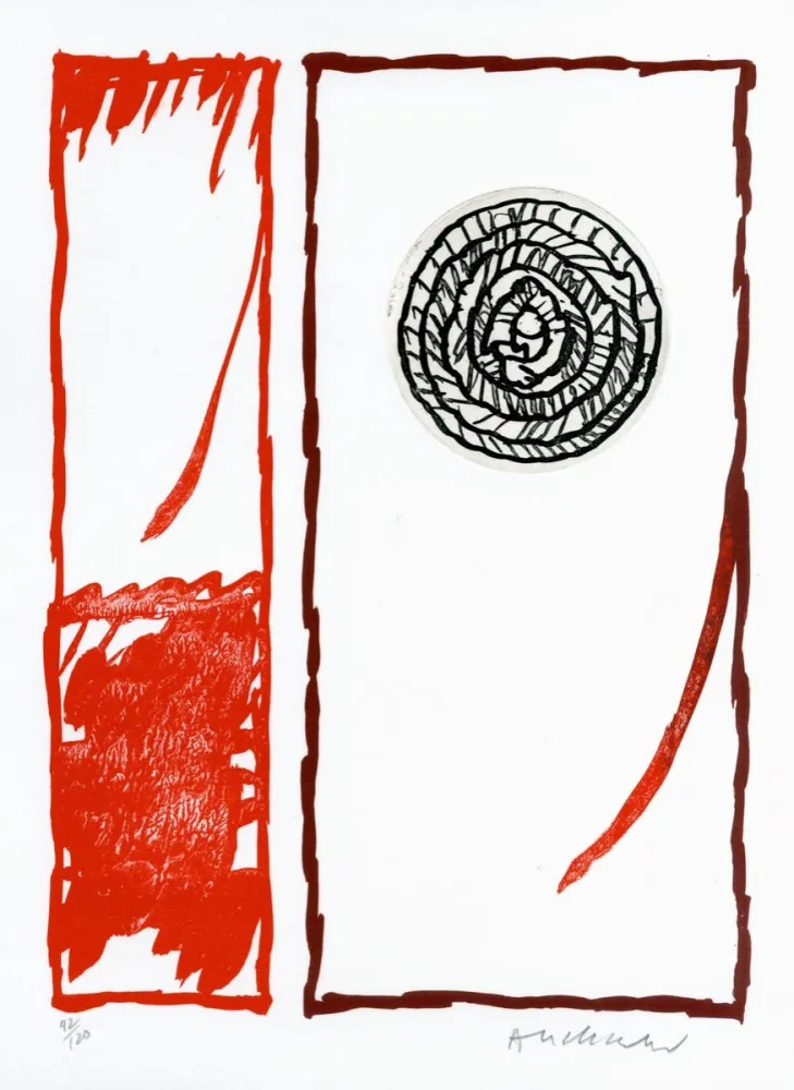 Litografia Alechinsky - Pour Vacillations