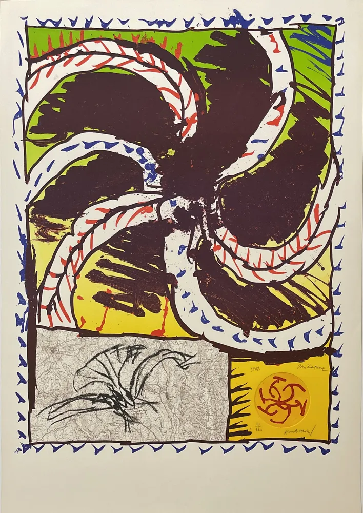 Litografia Alechinsky - Prédateur