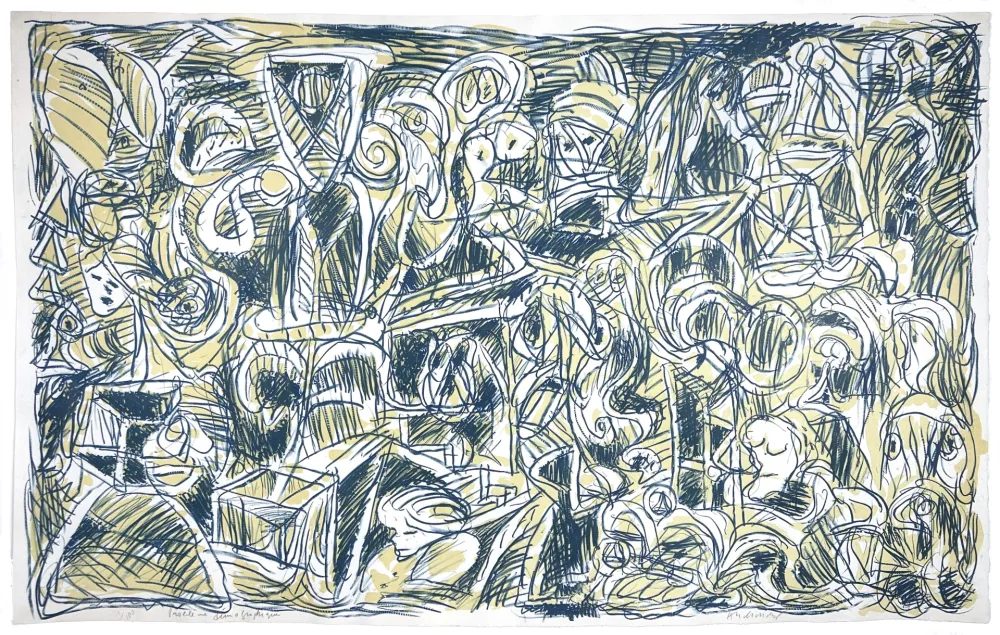 Litografia Alechinsky - Problème démographique