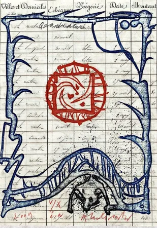 Gravura Alechinsky - Quadrature