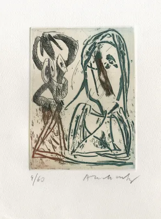 Água-Forte Alechinsky - Quelques vieilles lignes