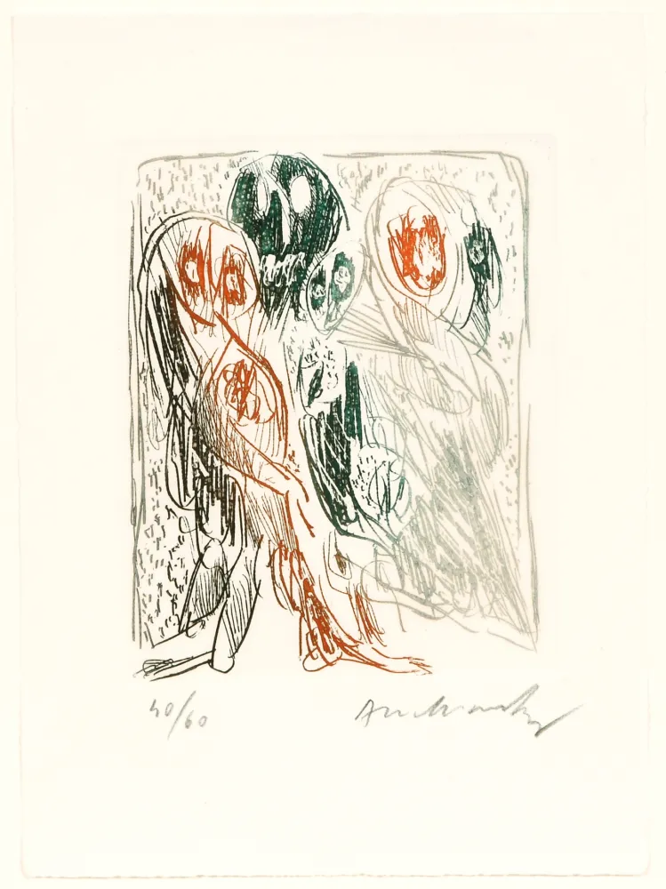 Água-Forte Alechinsky - Quelques vieilles lignes II