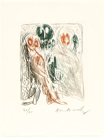 Água-Forte Alechinsky - Quelques vieilles lignes II