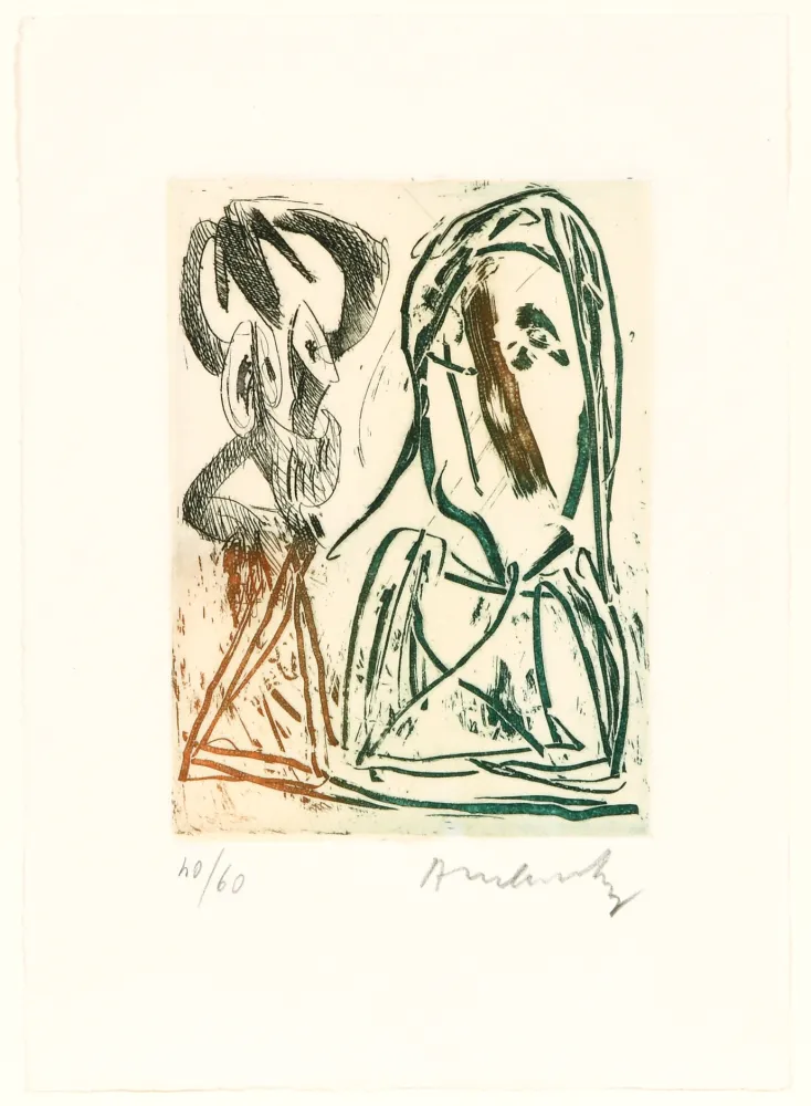 Água-Forte Alechinsky - Quelques vieilles lignes III