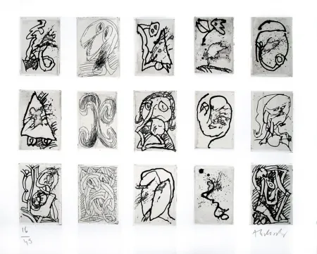 Gravura Alechinsky - Quinzaine