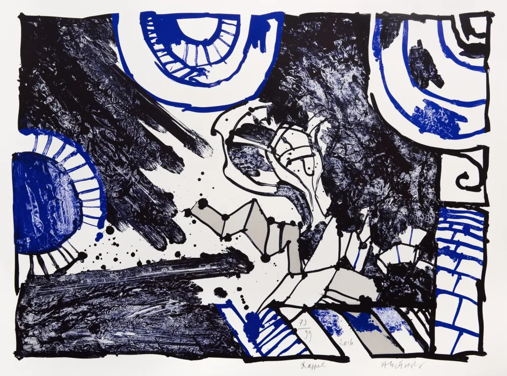 Litografia Alechinsky - Rappel