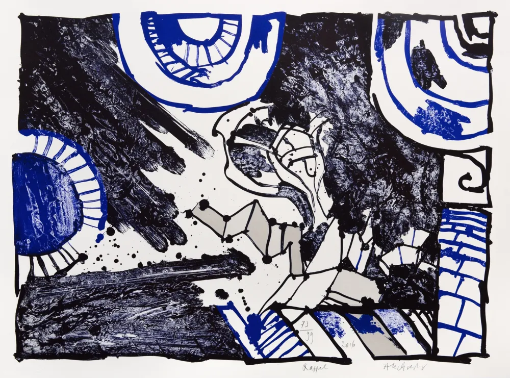 Litografia Alechinsky - Rappel