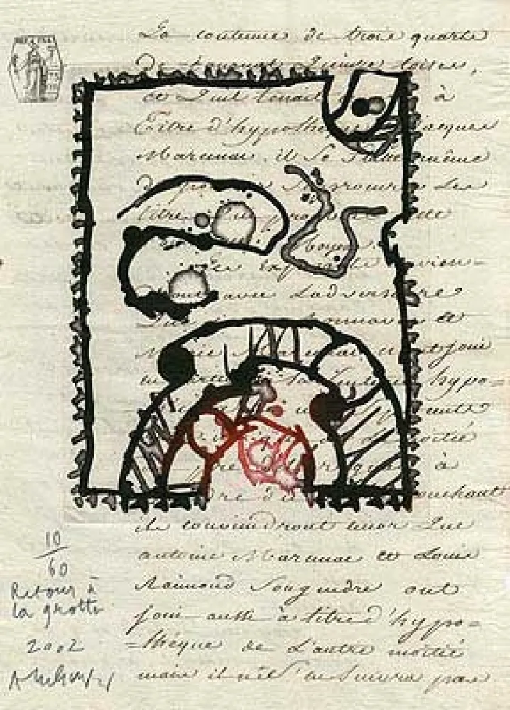 Gravura Alechinsky - Retour à la grotte