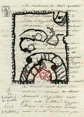 Gravura Alechinsky - Retour à la grotte