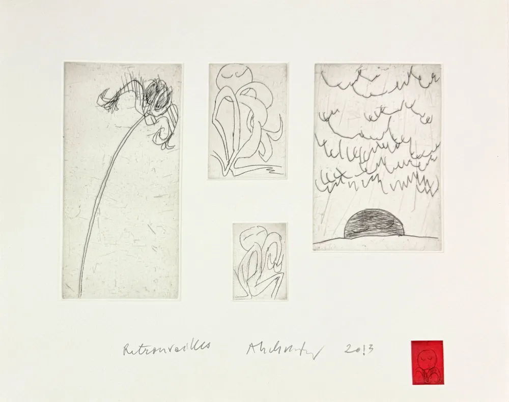 Água-Forte Alechinsky - Retrouvailles