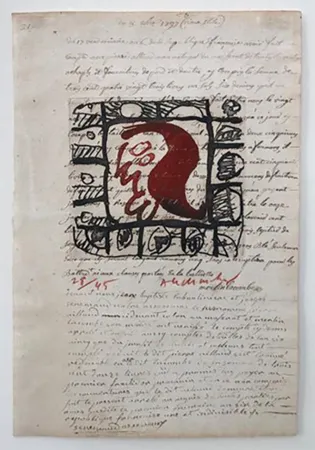 Água-Forte Alechinsky - Rêve de l'ammonite