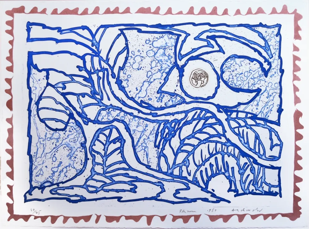 Gravura Alechinsky - Rhizomes