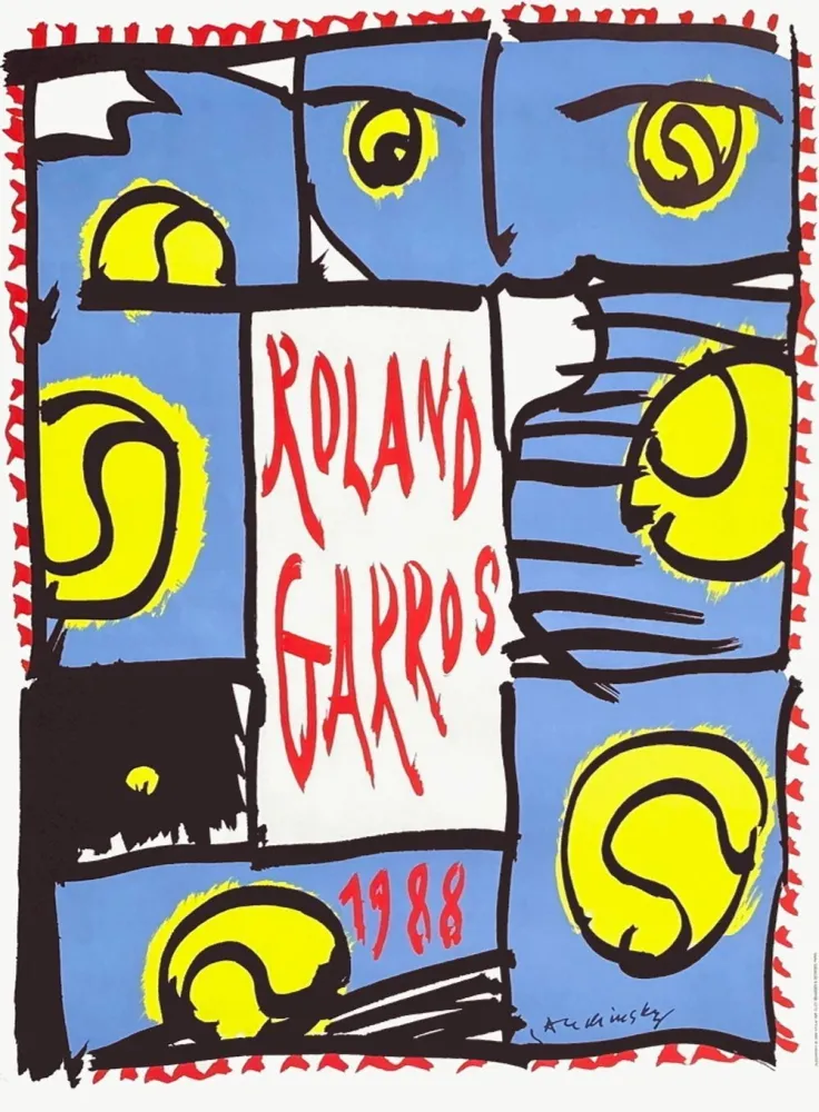 Cartaz Alechinsky - Roland-Garros Official Poster